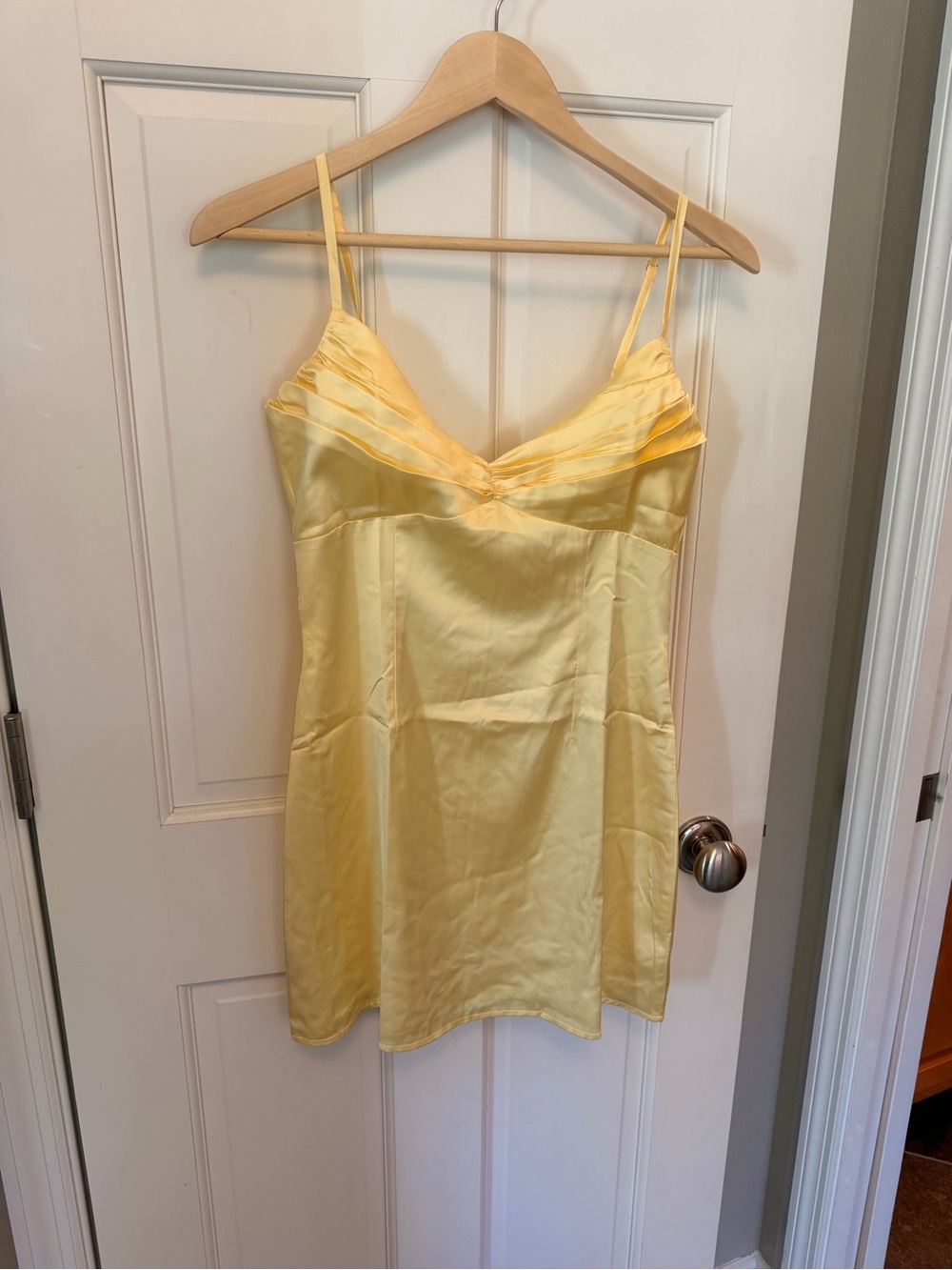 Beginning Boutique Honey Yellow Mini Dress